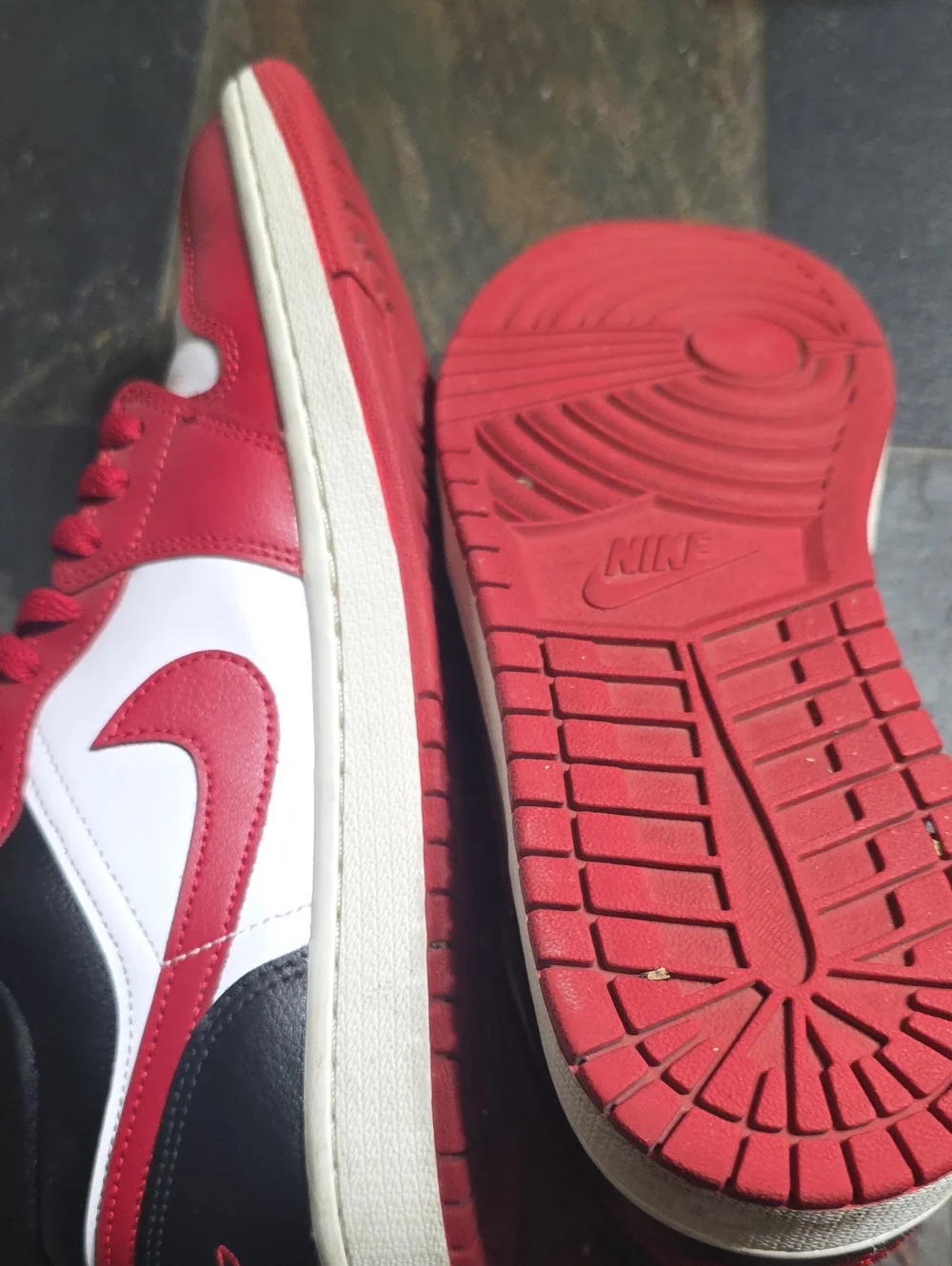 Air Jordan Low White - 1 Gym Red DC0774-160